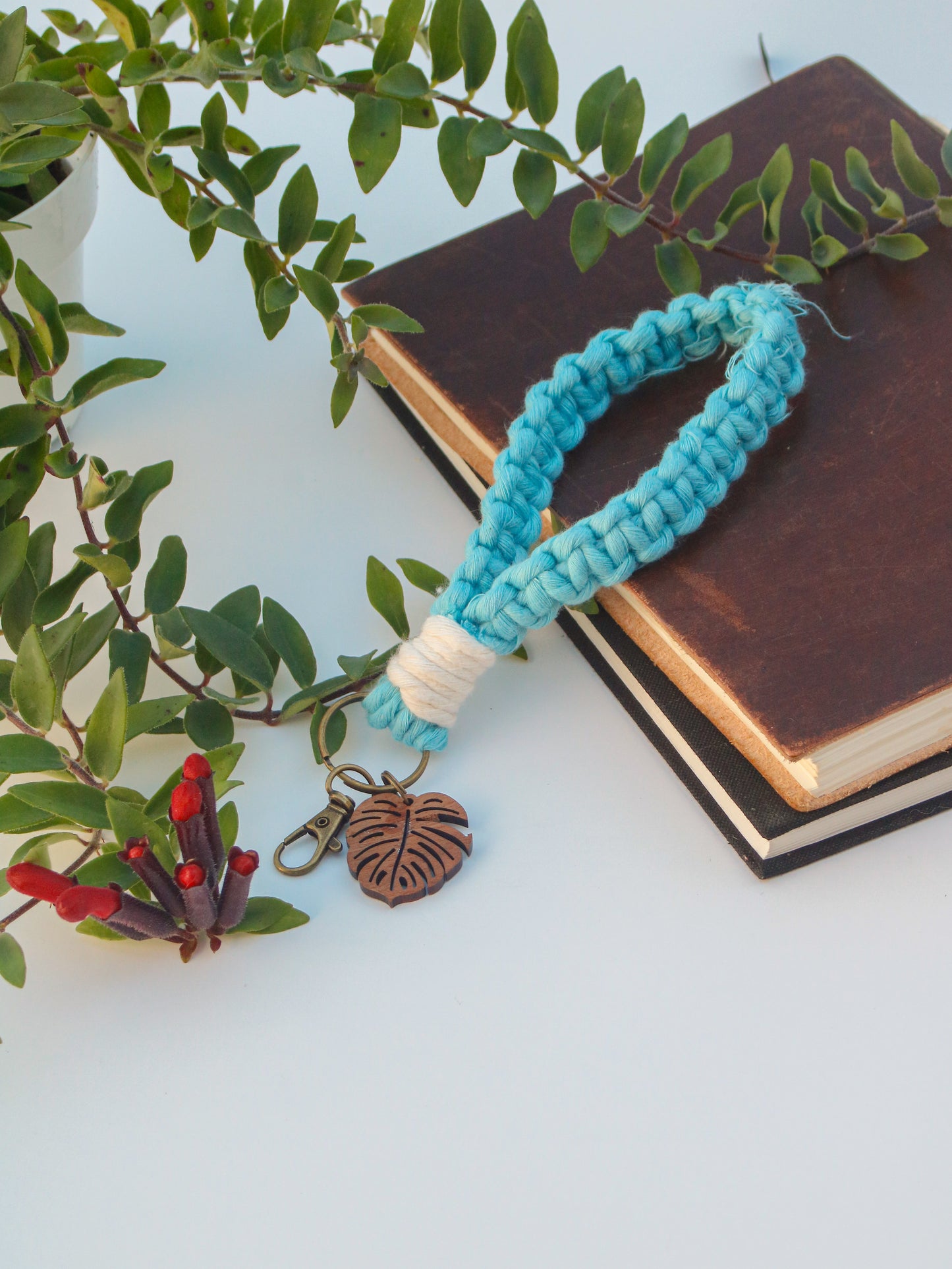Square Knot Macrame Wristlet