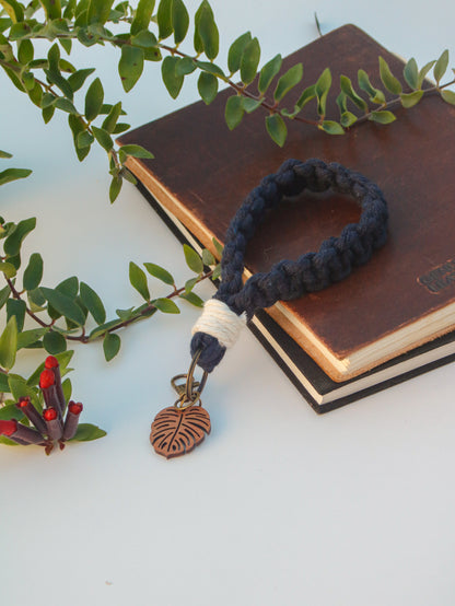 Square Knot Macrame Wristlet