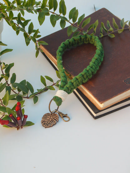 Square Knot Macrame Wristlet