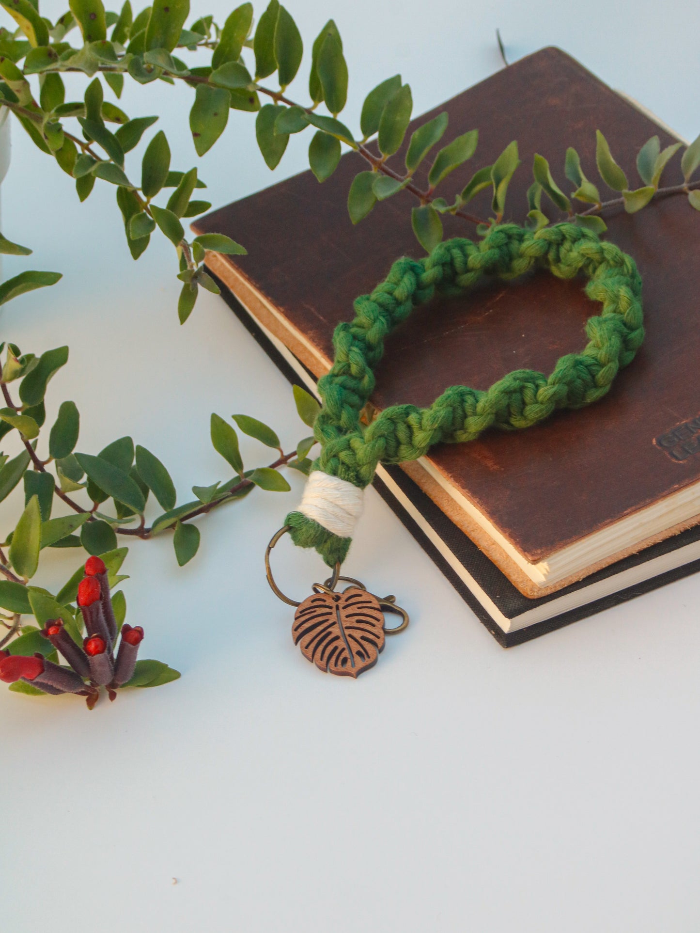 Spiral Knot Macrame Wristlet
