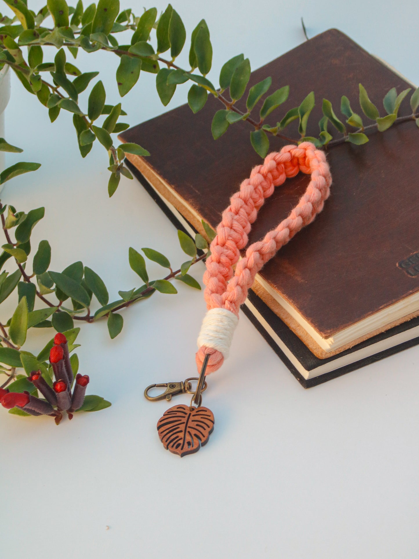 Square Knot Macrame Wristlet