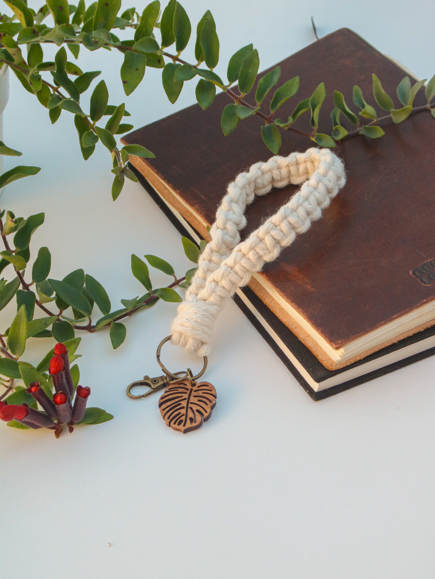 Square Knot Macrame Wristlet