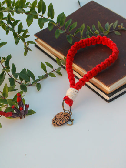 Square Knot Macrame Wristlet