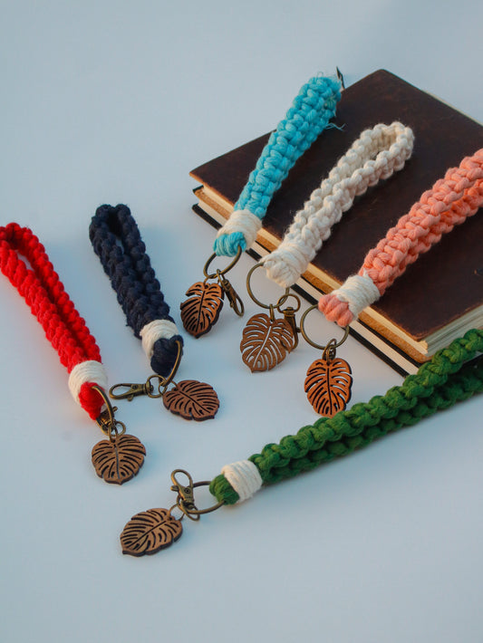 Square Knot Macrame Wristlet